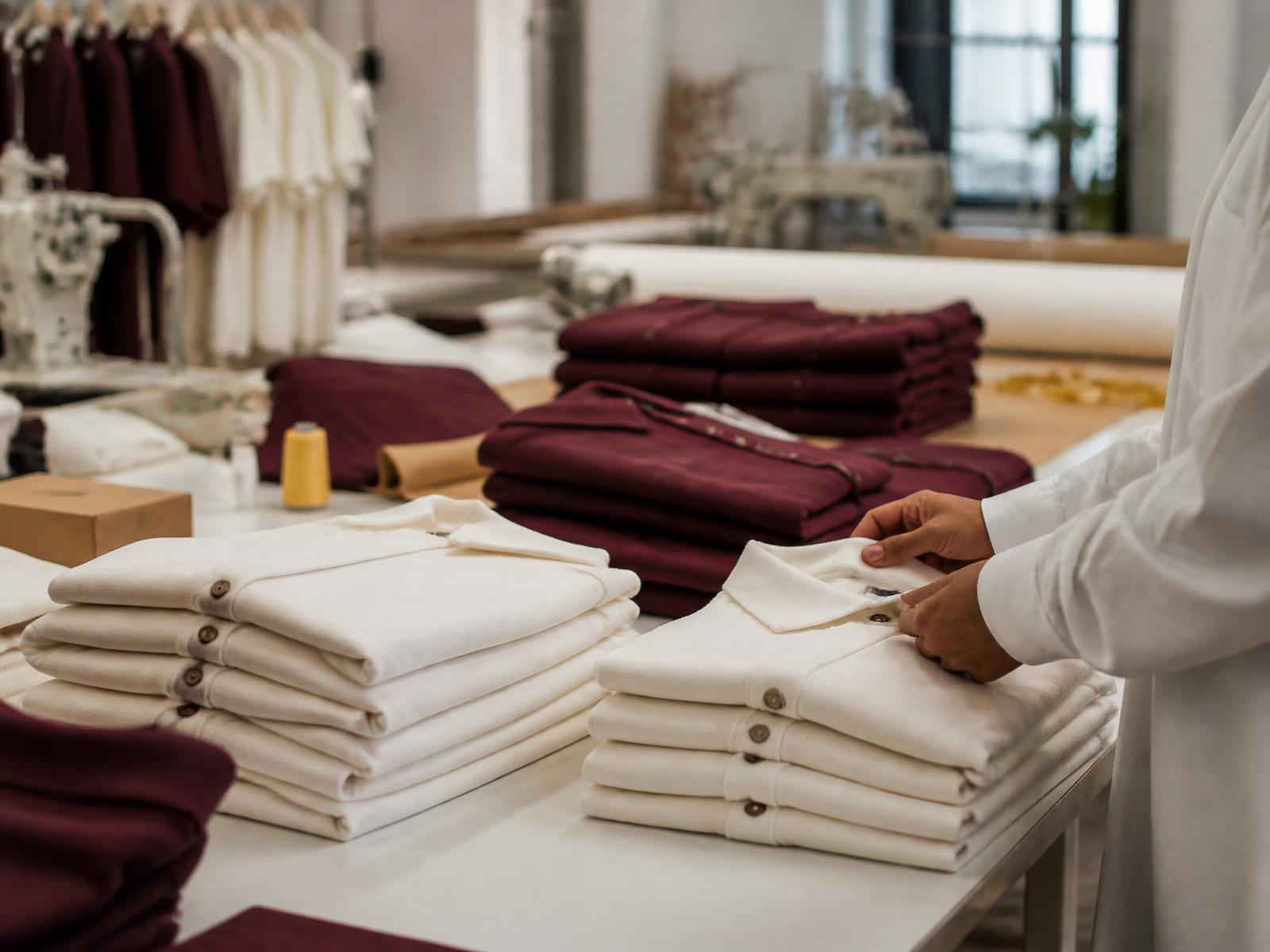 Finished garments prepared for bulk production