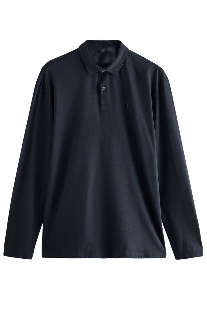 Cotton Rich Long Sleeve Polo